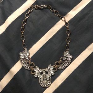 ✨Faux Crystal & Brass Statement Necklace ✨